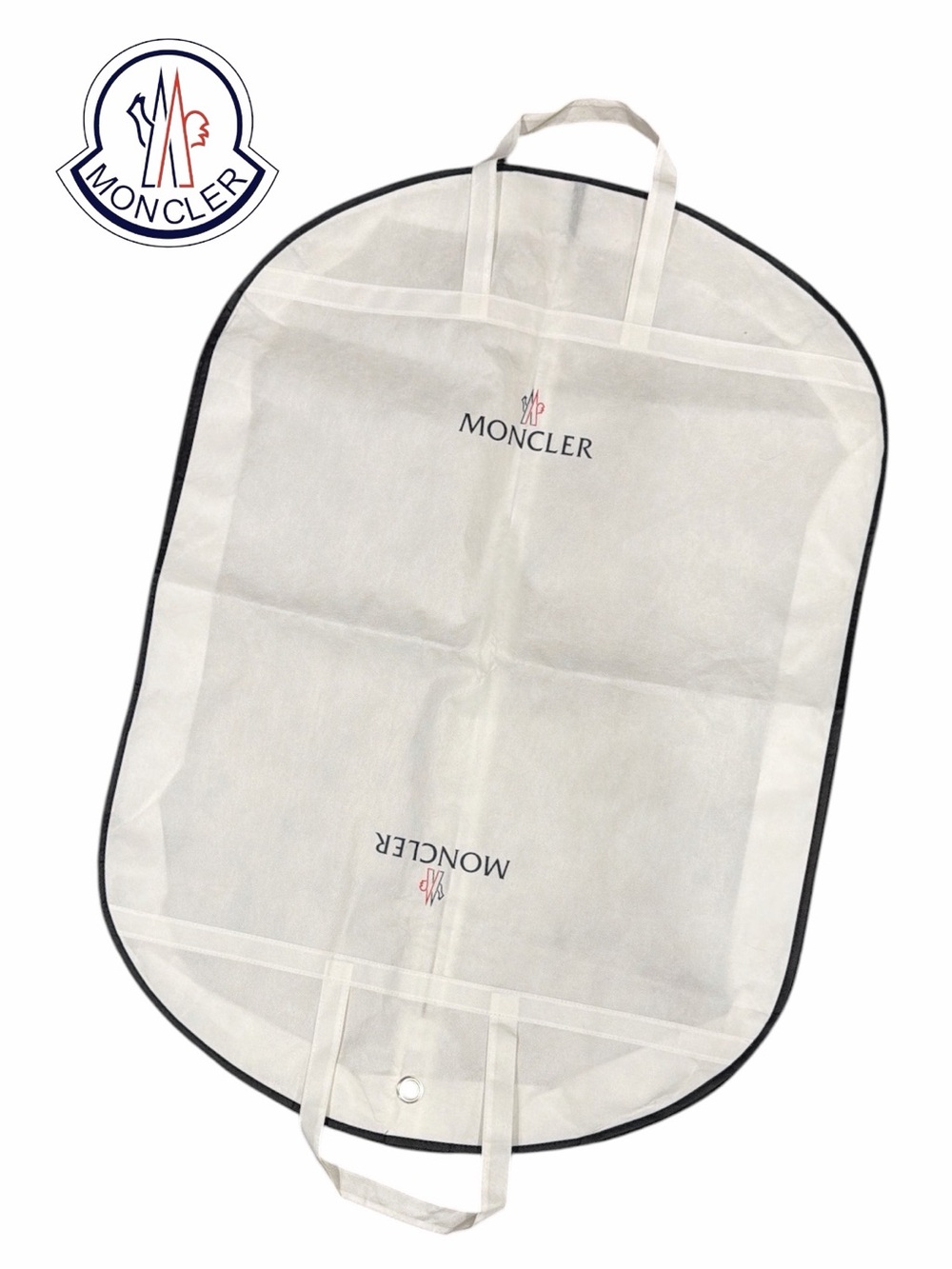 Moncler Garment Bag with Black Piping
